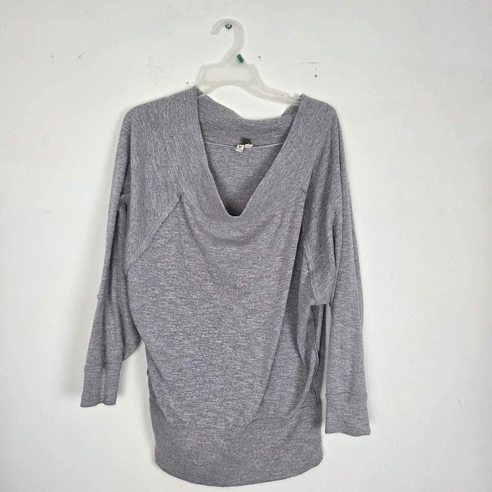 We The Free Women's Dolman Long Sleeve Ribbed Top in Gray Opal Size XS Cowlneck - Picture 3 of 15